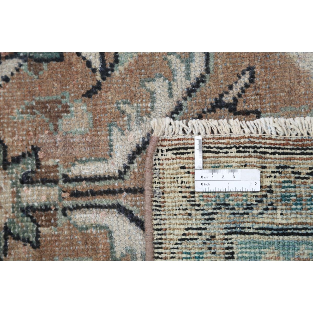 Vintage 8x11 Handmade Double Knotted Washable Wool Rug - Soft Hues