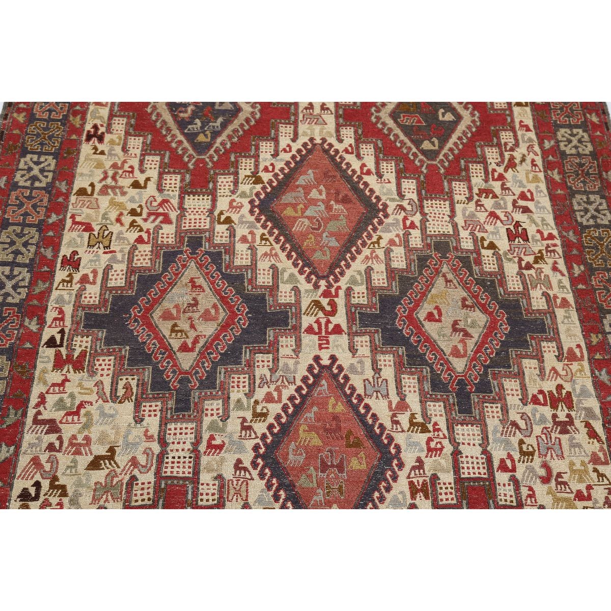Silki 4x6 Hand Woven Washable Silk Rug - Colorful