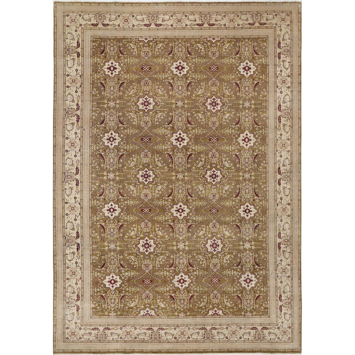Ziegler 10x14 Handmade Double Knotted Washable Wool Rug - Colorful