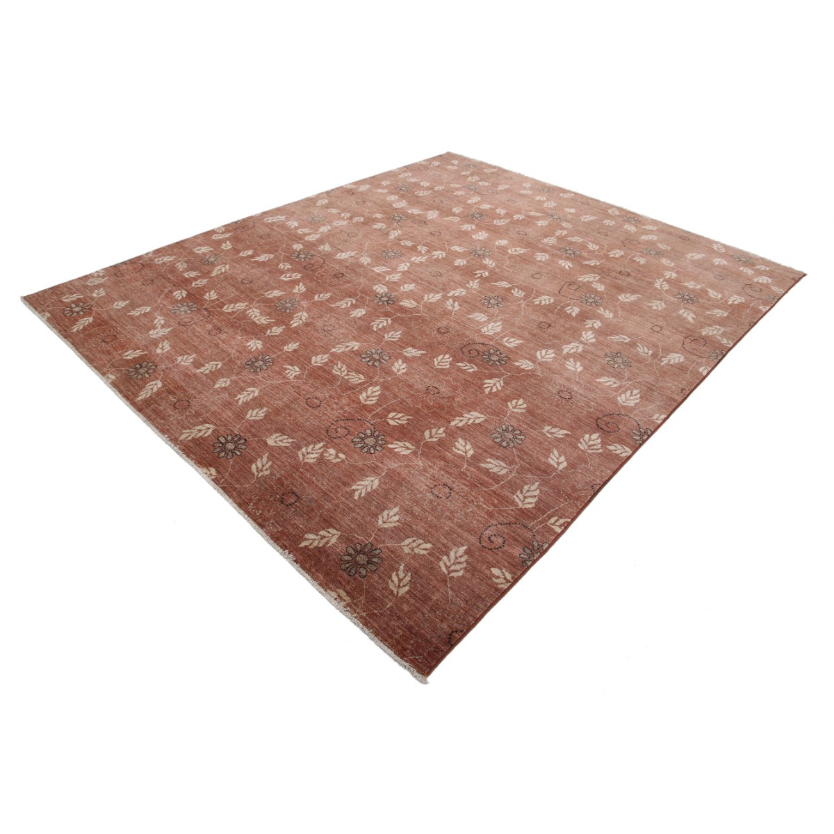 Modcar 8x10 Handmade Double Knotted Washable Wool Rug - Colorful