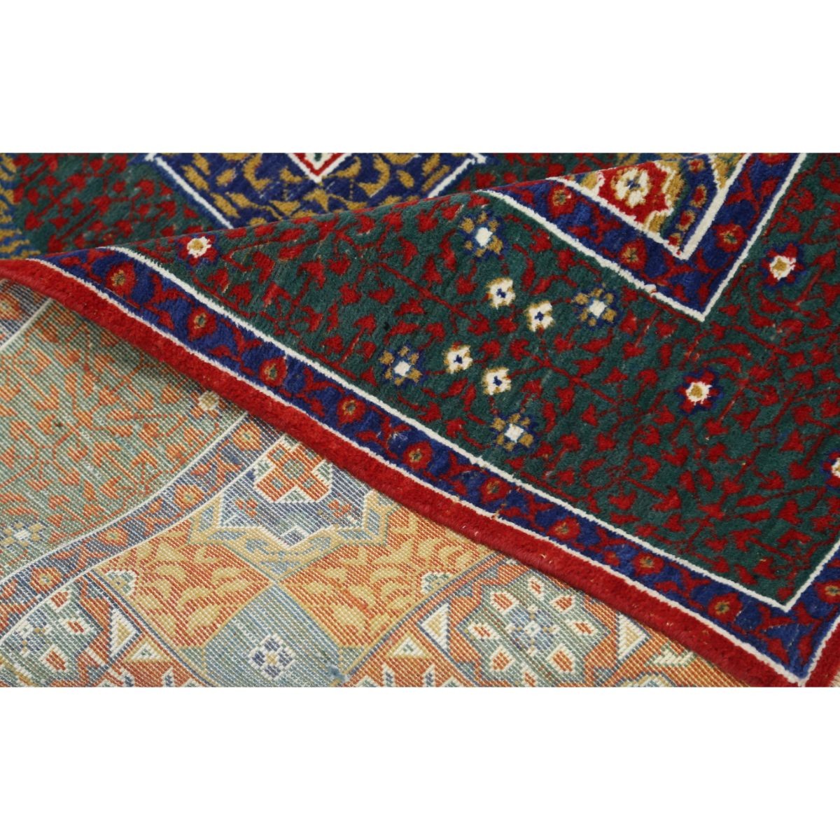 Gulshan 4x6 Machine-Made Washable Wool Rug - Colorful