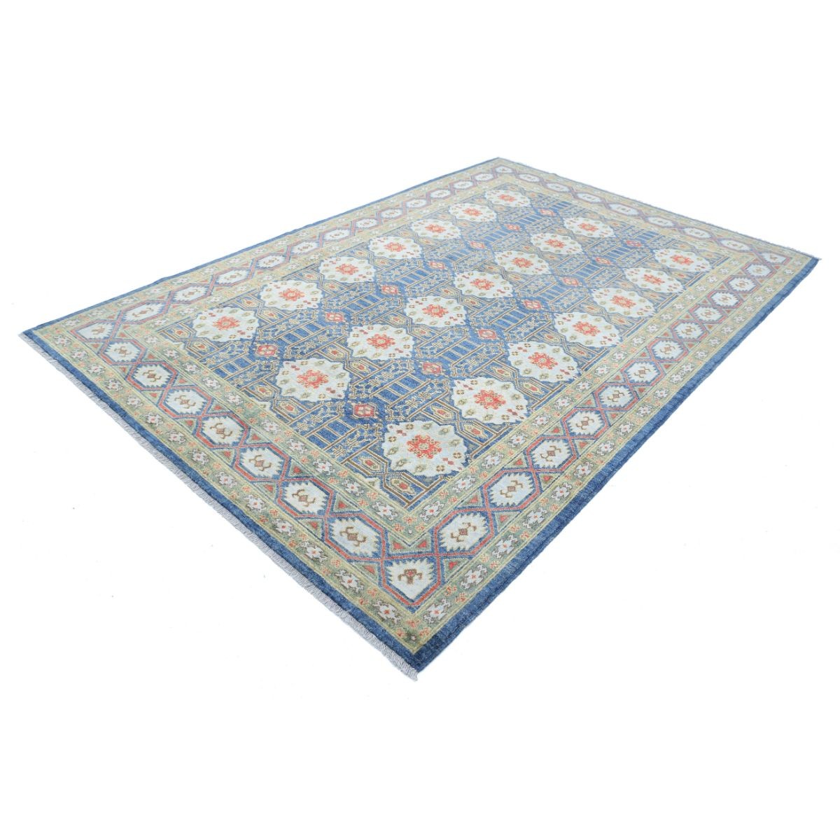 Revival 7x10 Handmade Double Knotted Washable Wool Rug - Colorful