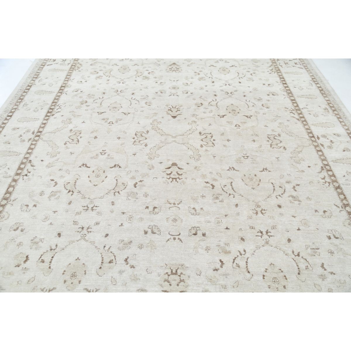 Serenity 9x12 Handmade Double Knotted Washable Wool Rug - Soft Hues