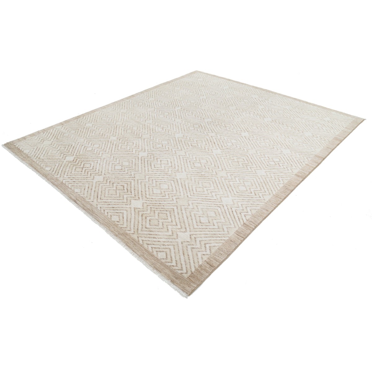 Modcar 8x9 Handmade Double Knotted Washable Wool Rug - Colorful
