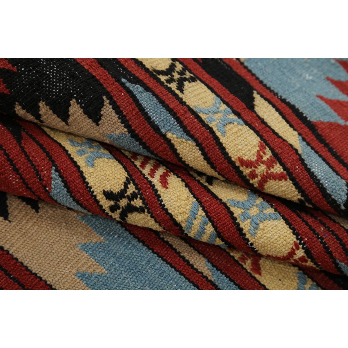 Maliki 3x5 Hand Woven Washable Wool Rug - Colorful