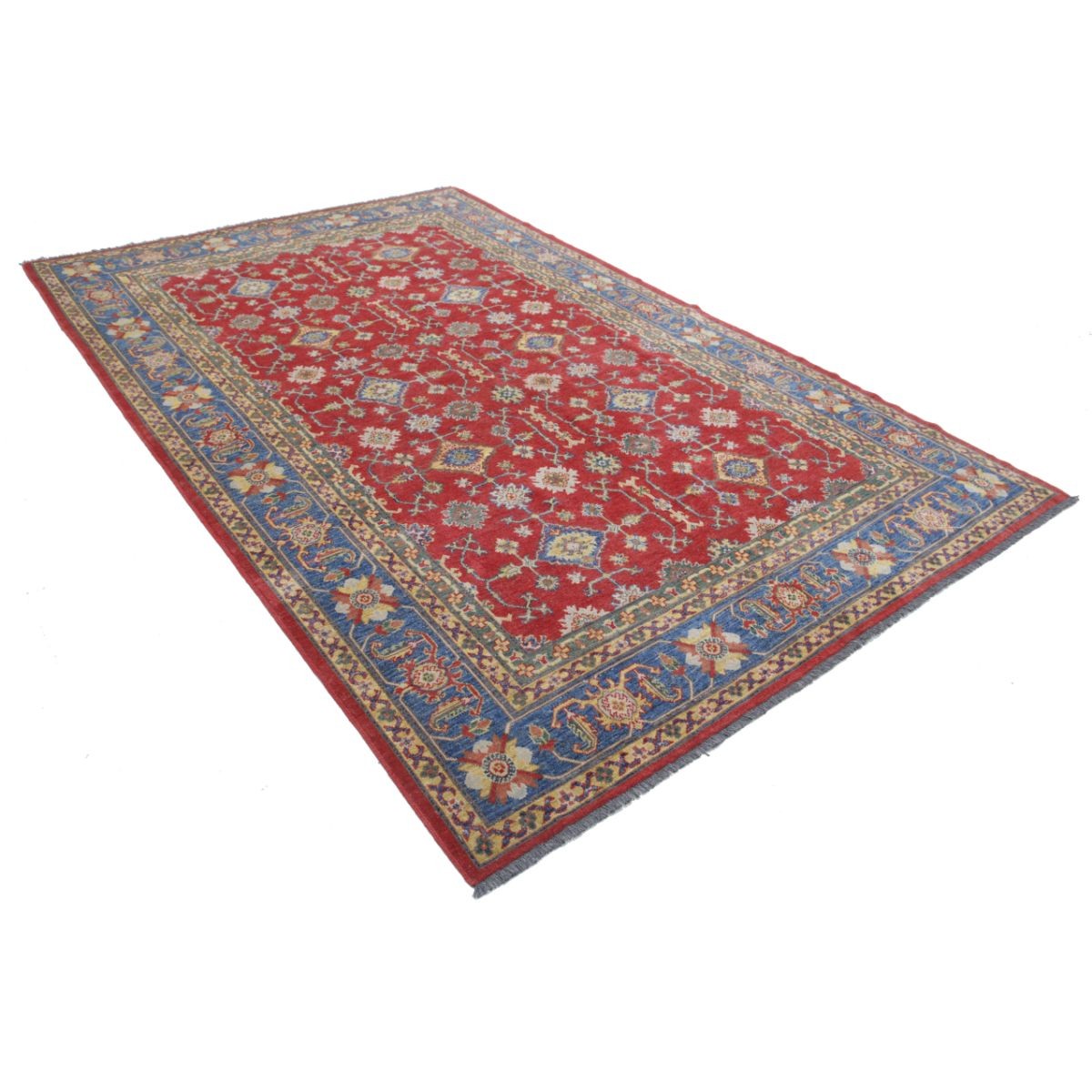 Revival 7x10 Handmade Double Knotted Washable Wool Rug - Colorful