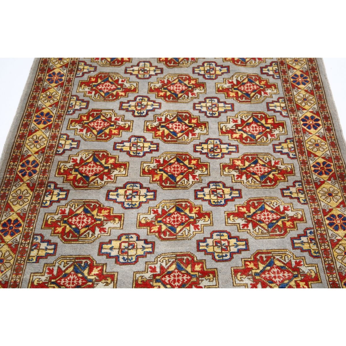 Revival 4x6 Handmade Double Knotted Washable Wool Rug - Colorful