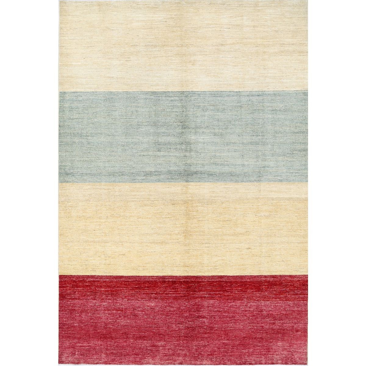 Modcar 7x9 Handmade Double Knotted Washable Wool Rug - Colorful