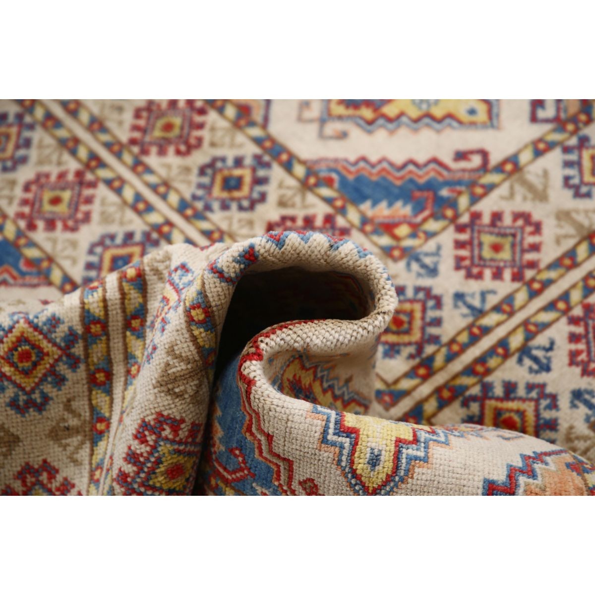 Revival 4x6 Handmade Double Knotted Washable Wool Rug - Colorful
