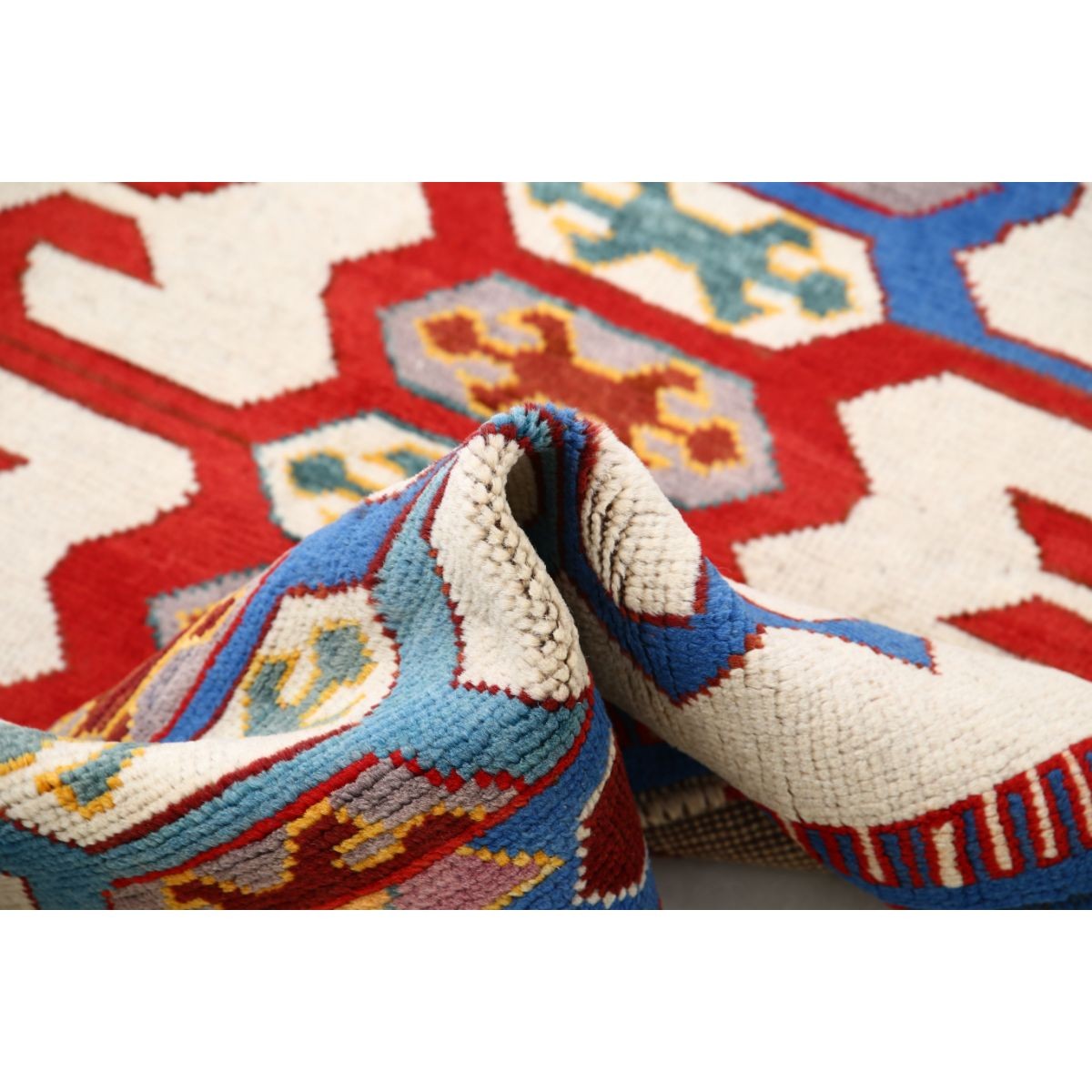 Revival 3x5 Handmade Double Knotted Washable Wool Rug - Colorful