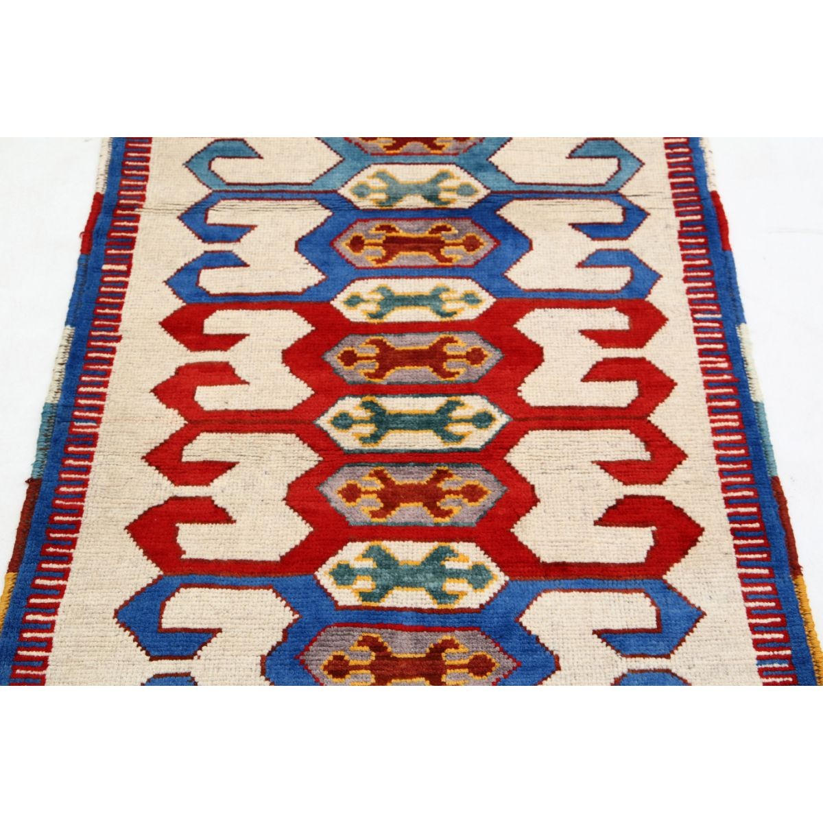 Revival 3x5 Handmade Double Knotted Washable Wool Rug - Colorful