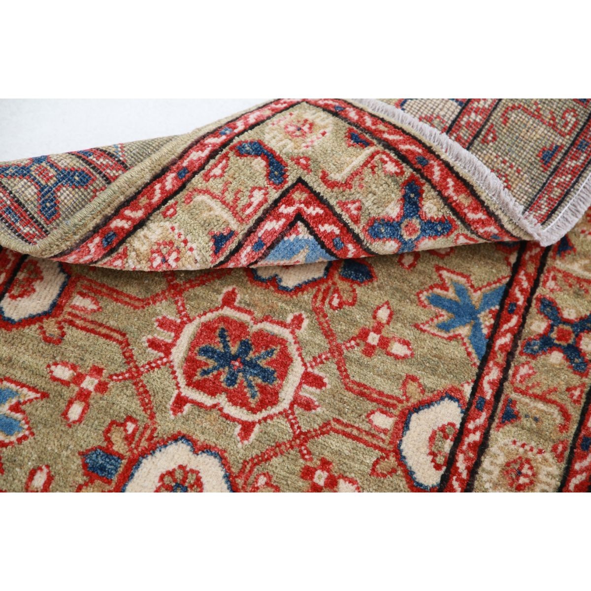 Revival 2x3 Handmade Double Knotted Washable Wool Rug - Colorful