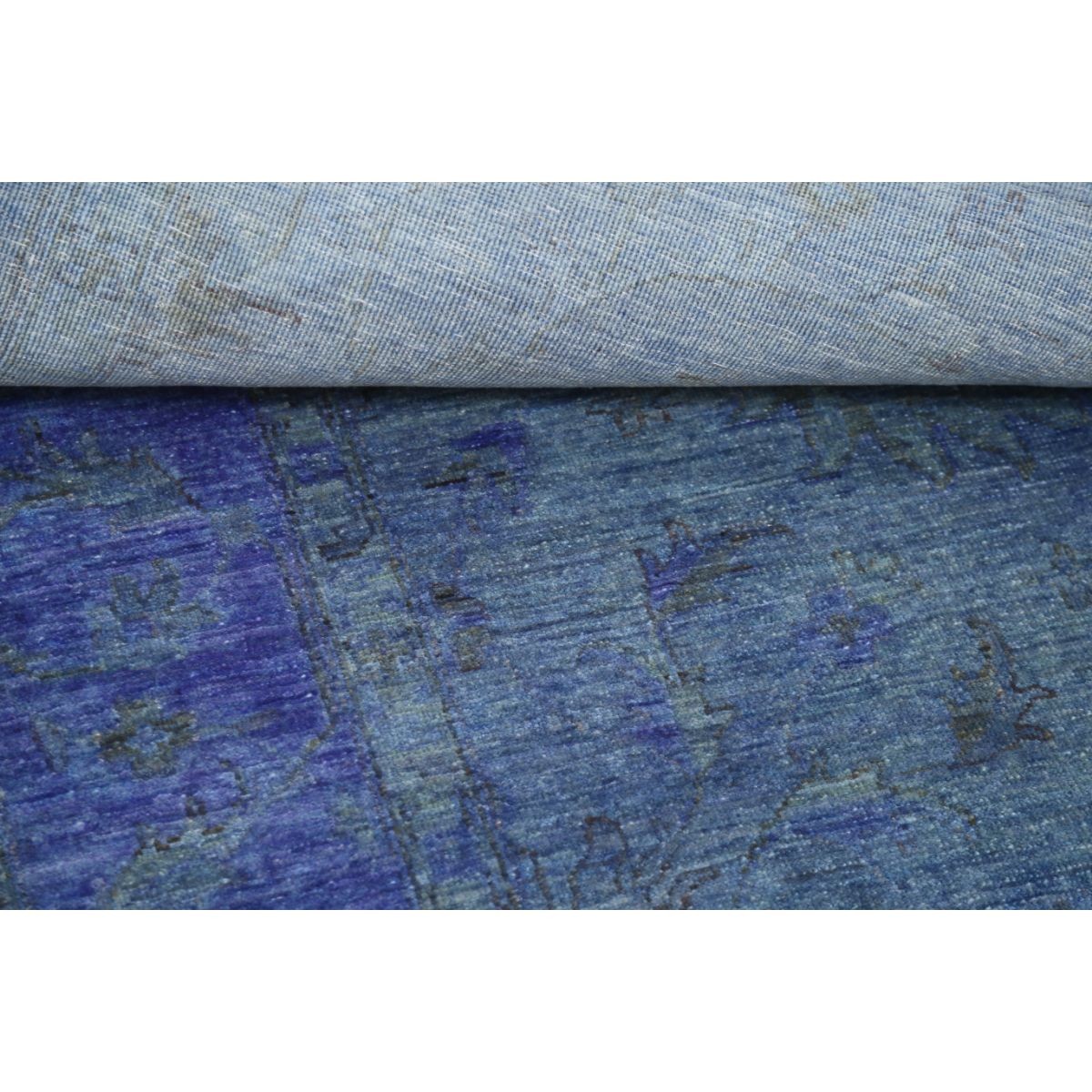Overdye 6x8 Handmade Double Knotted Washable Wool Rug - Monochormatic