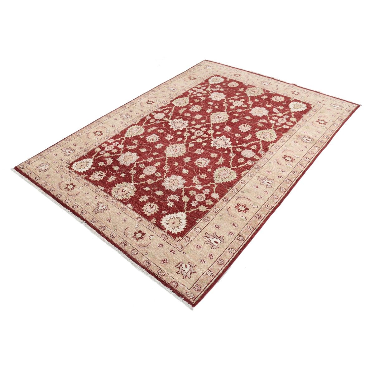Ziegler 5x8 Handmade Double Knotted Washable Wool Rug - Colorful