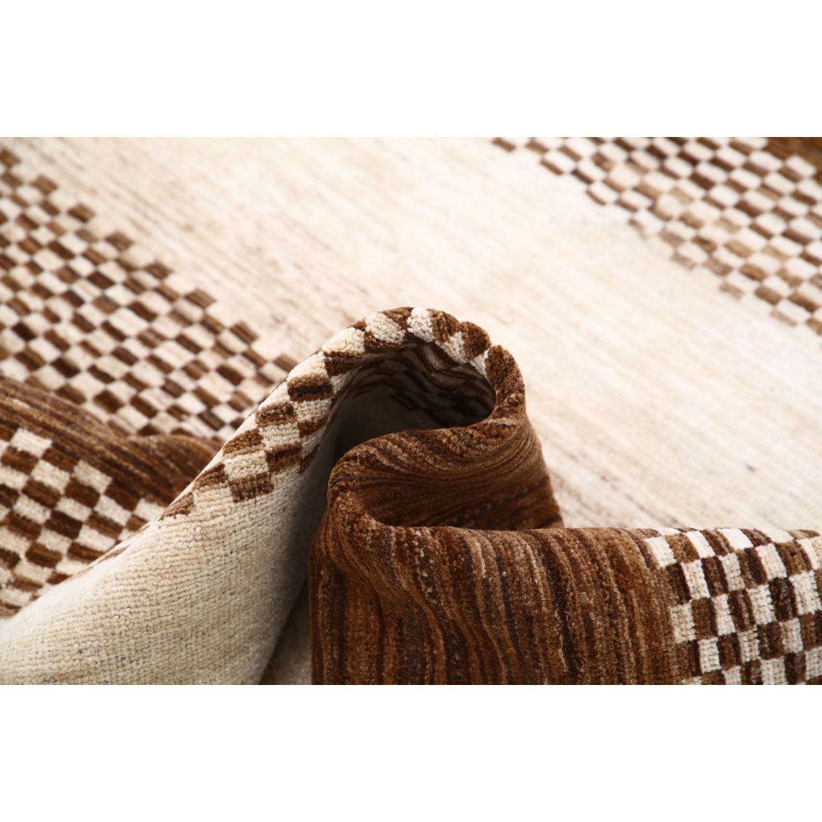 Modcar 5x6 Handmade Double Knotted Washable Wool Rug - Colorful