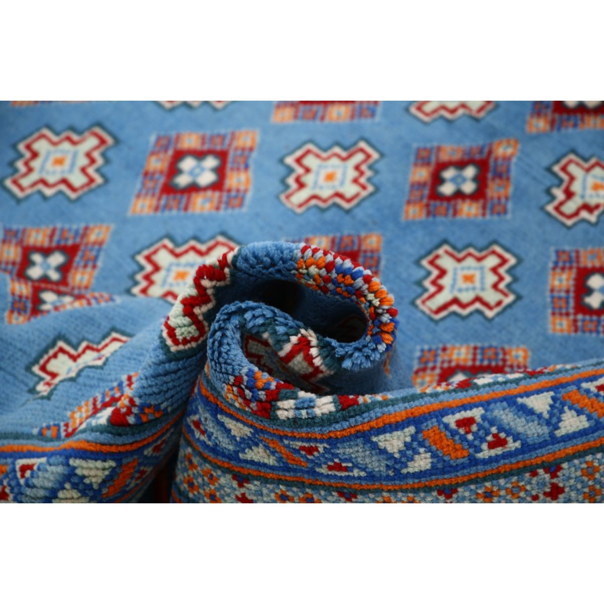 Revival 6x8 Handmade Double Knotted Washable Wool Rug - Colorful