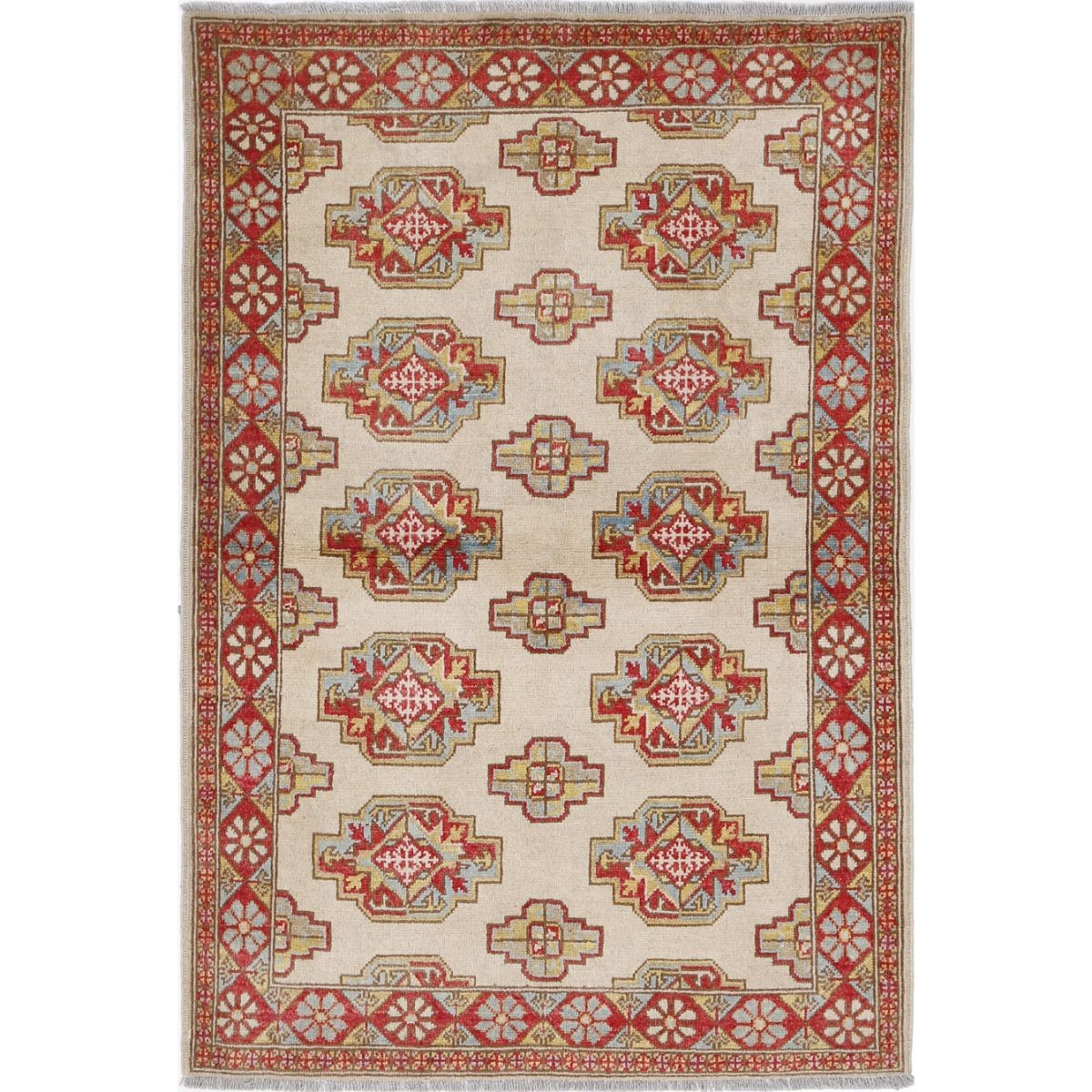 Revival 3x5 Handmade Double Knotted Washable Wool Rug - Colorful