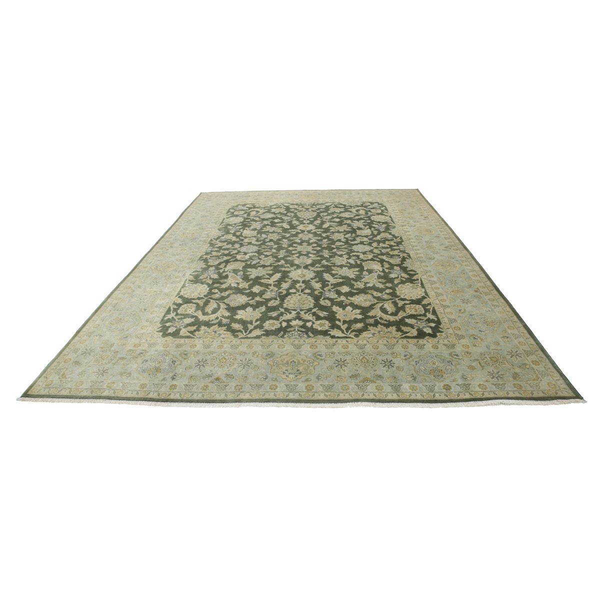 Ziegler 9x12 Handmade Double Knotted Washable Wool Rug - Colorful