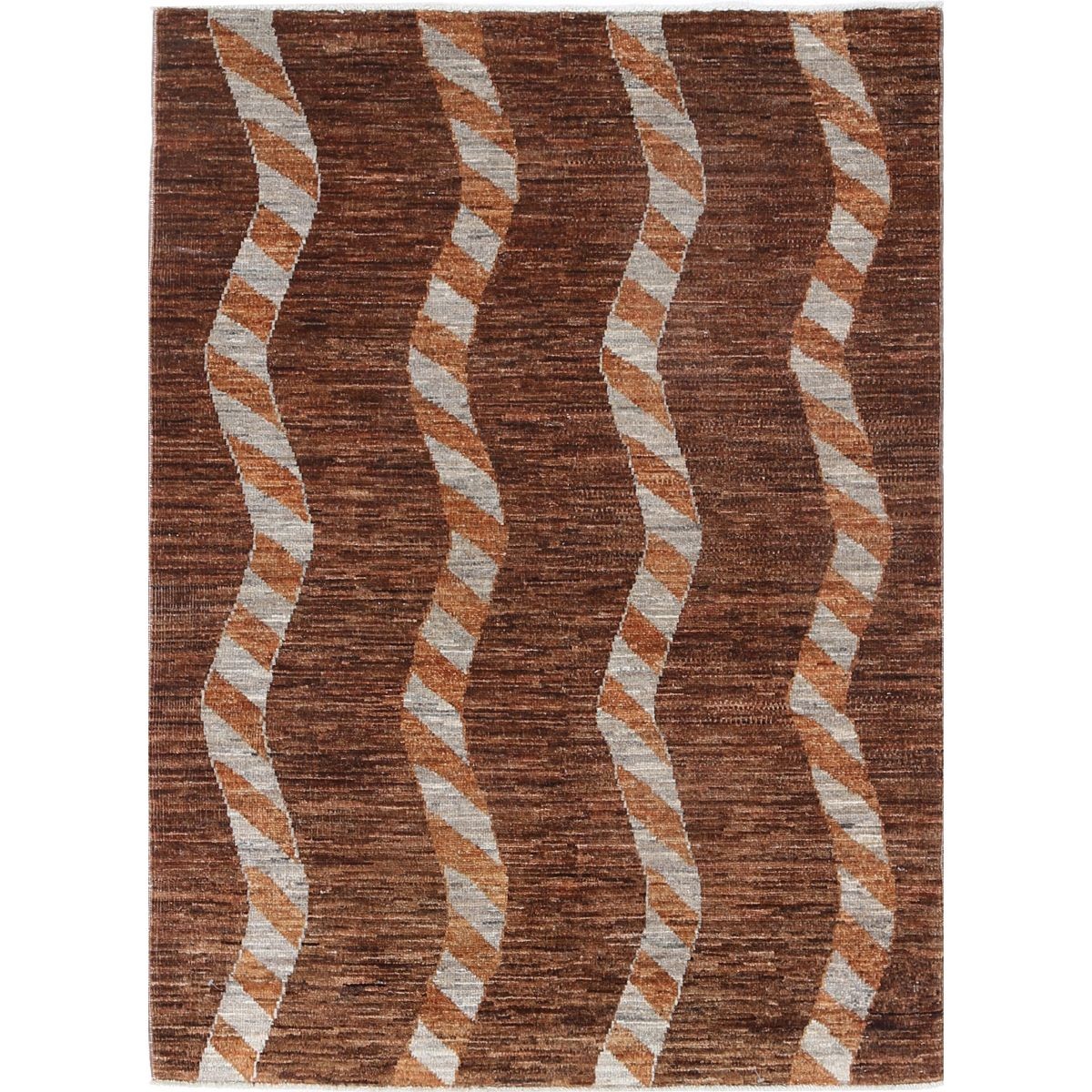 Modcar 3x5 Handmade Double Knotted Washable Wool Rug - Colorful