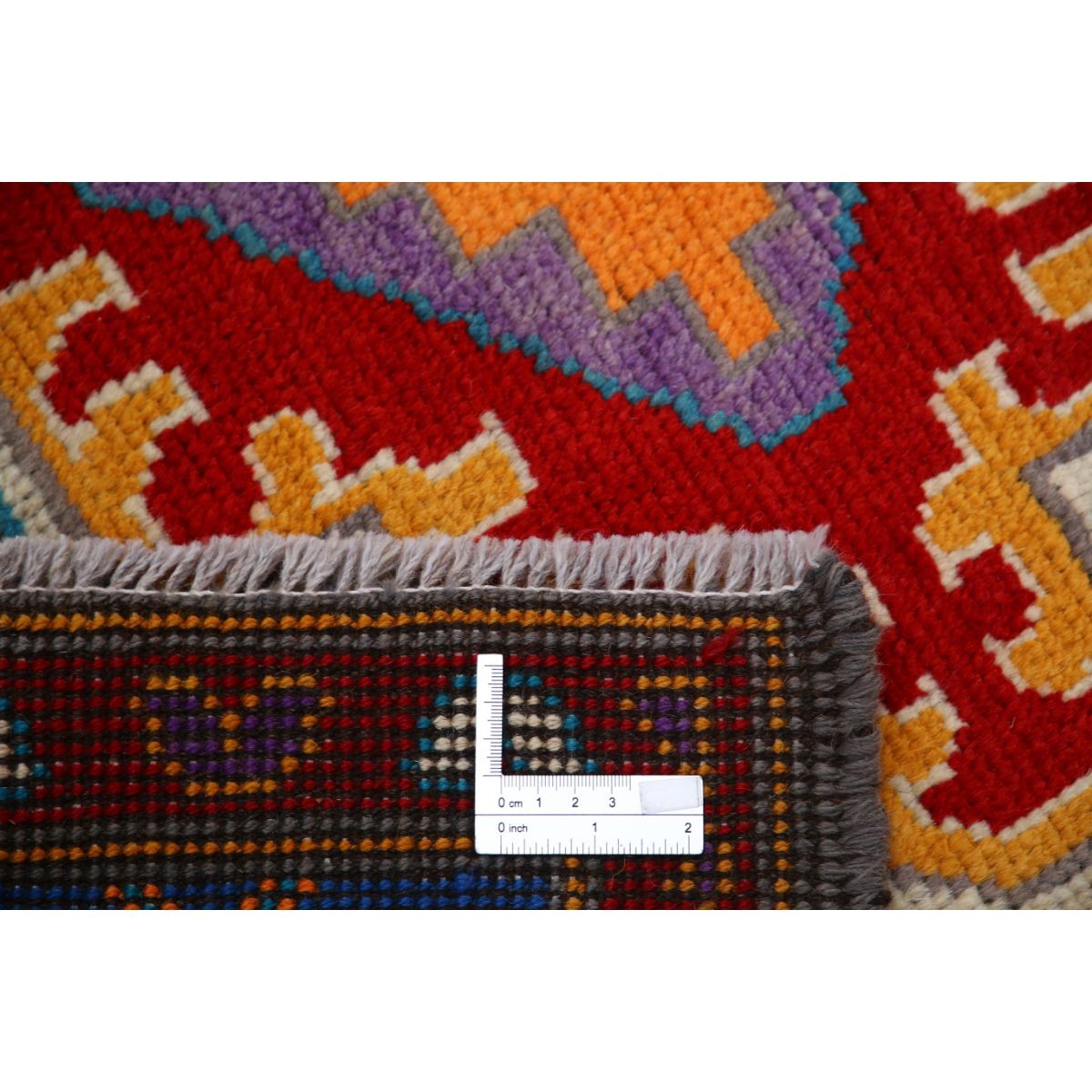 Revival 5x8 Handmade Double Knotted Washable Wool Rug - Colorful