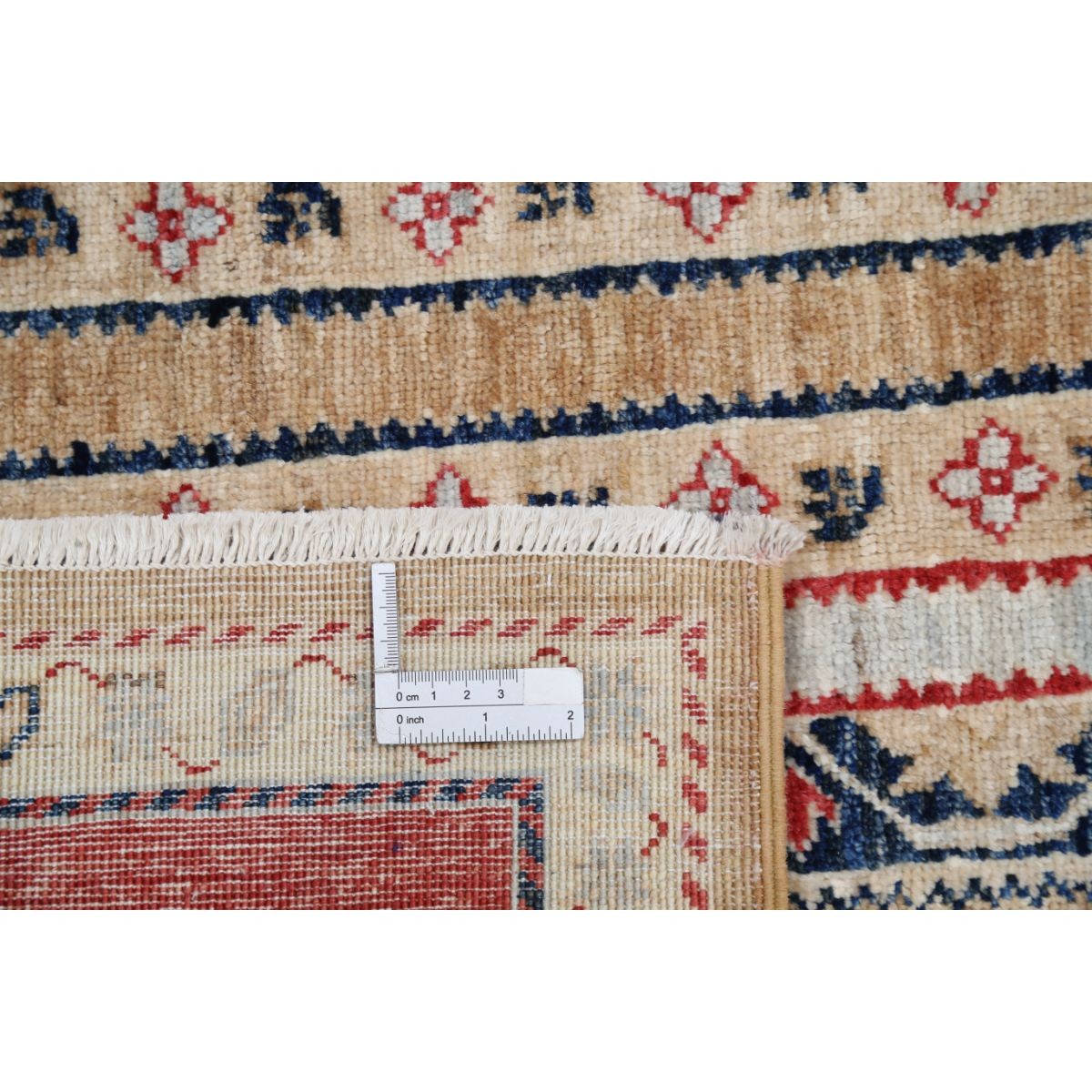 Shaal 6x8 Handmade Double Knotted Washable Wool Rug - Colorful