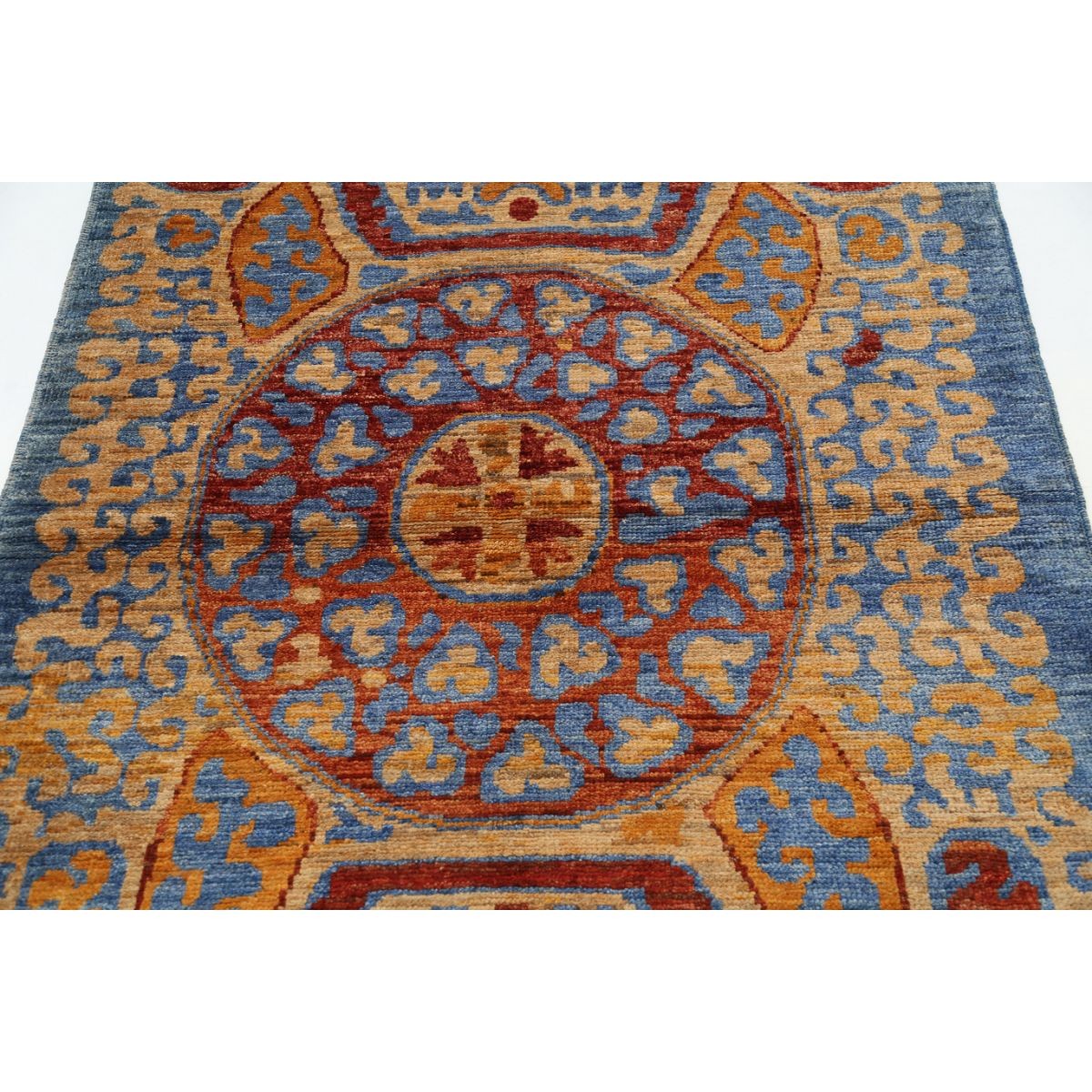 Revival 4x6 Handmade Double Knotted Washable Wool Rug - Colorful