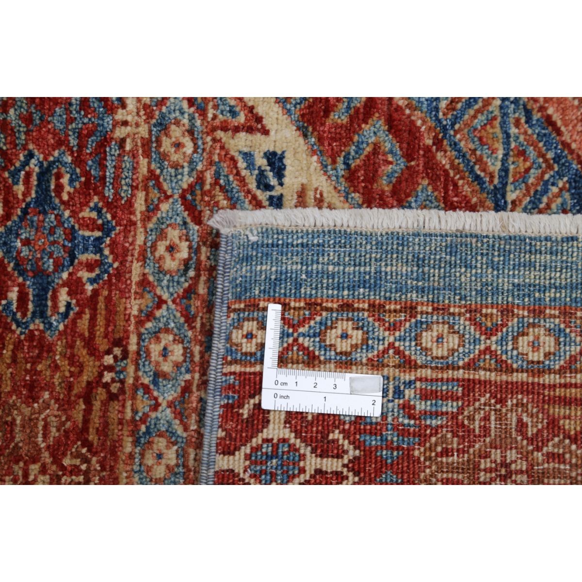 Khurjeen 7x9 Handmade Double Knotted Washable Wool Rug - Colorful