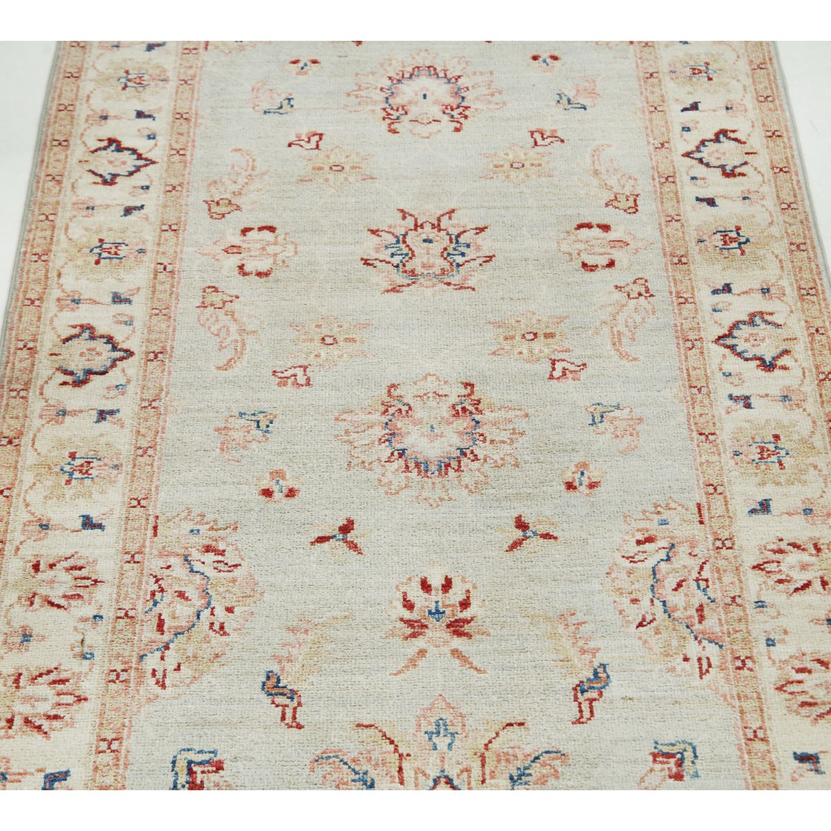 Serenity 3x8 Handmade Double Knotted Washable Wool Runner - Soft Hues