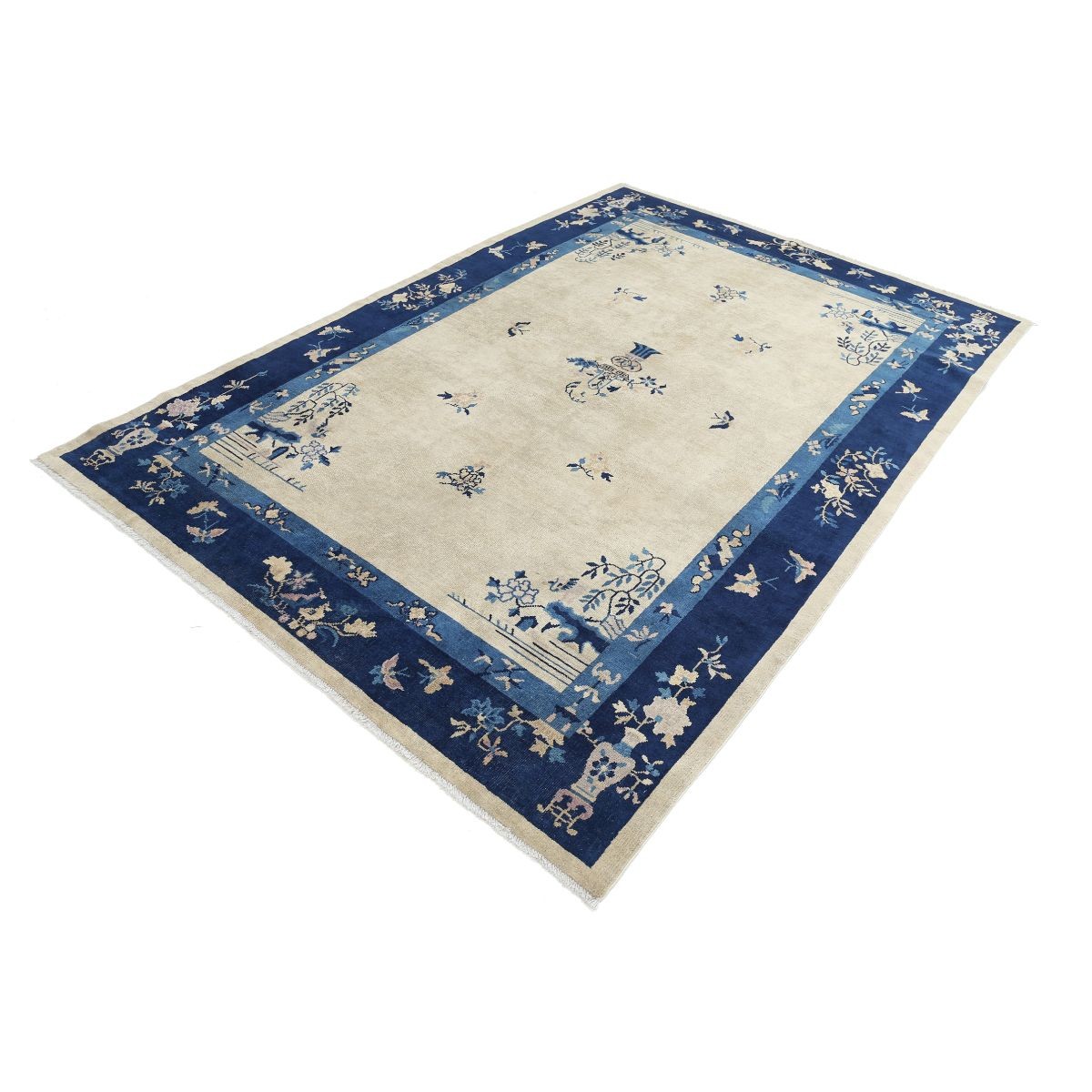 Nickel 6x9 Handmade Double Knotted Washable Wool Rug - Colorful