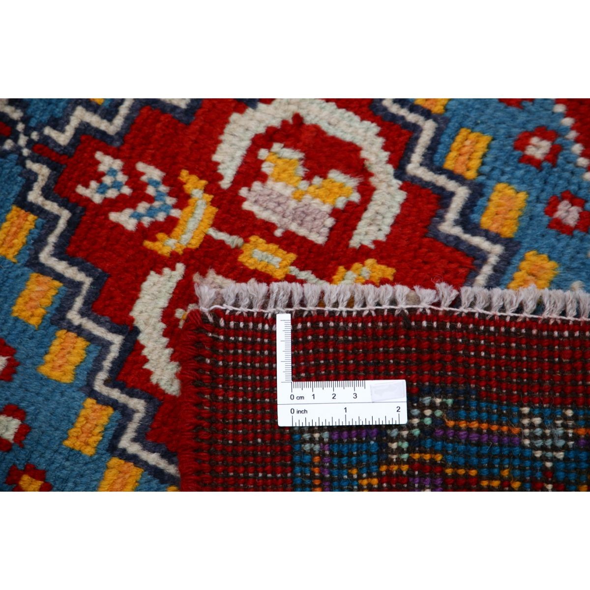 Revival 3x4 Handmade Double Knotted Washable Wool Rug - Colorful