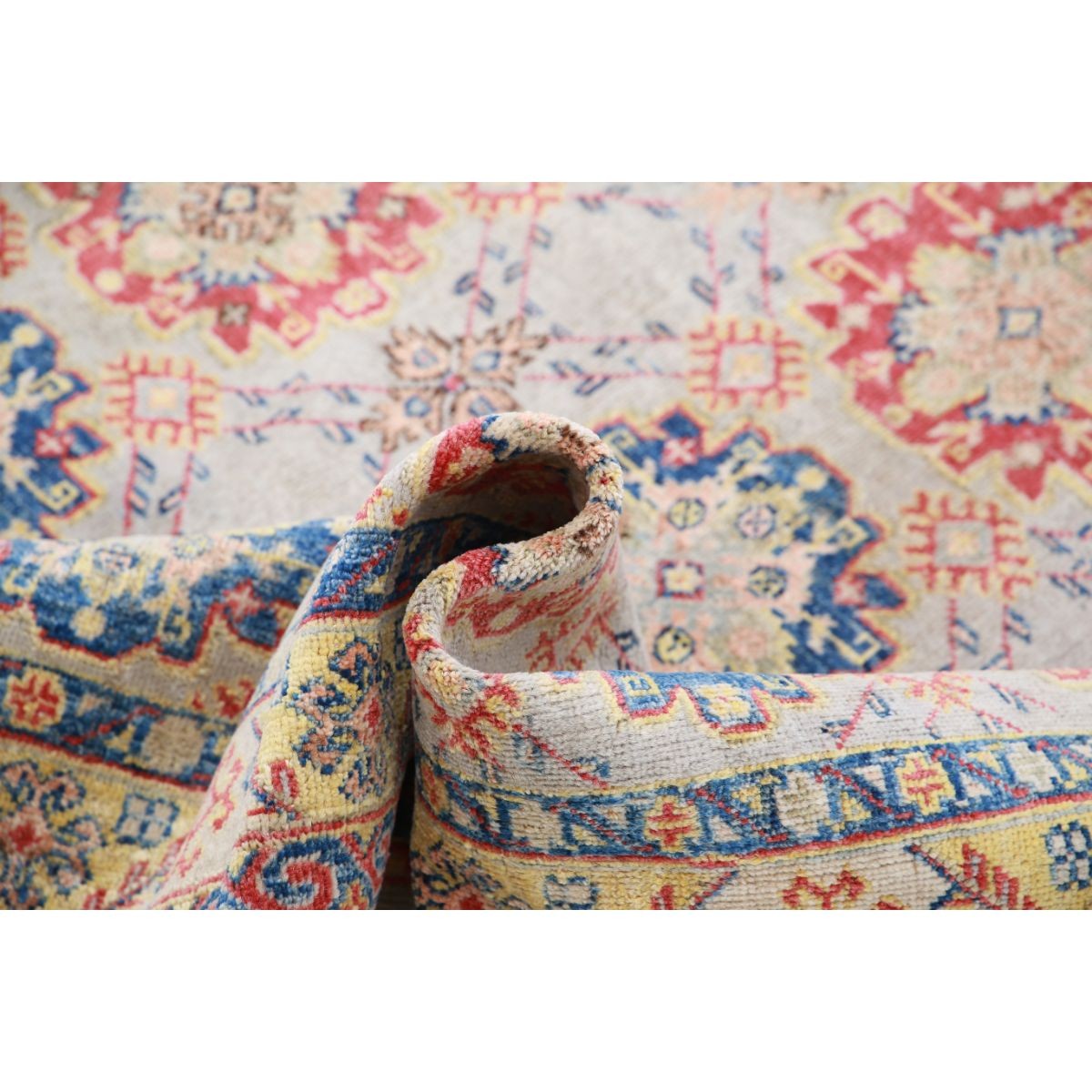 Revival 5x7 Handmade Double Knotted Washable Wool Rug - Colorful