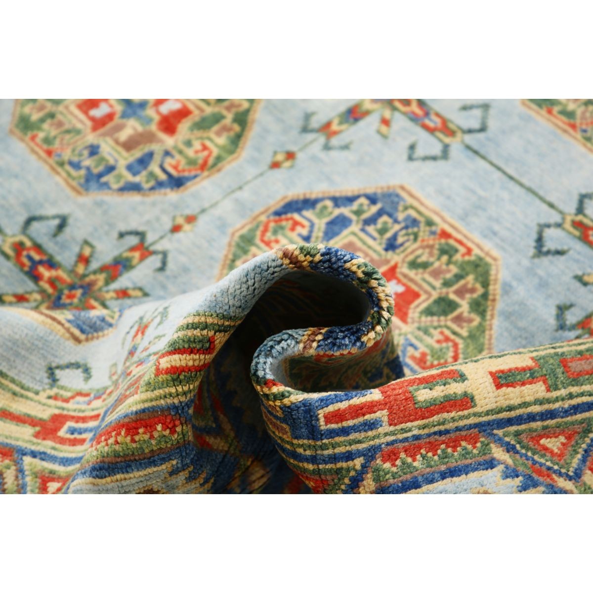Revival 7x10 Handmade Double Knotted Washable Wool Rug - Colorful
