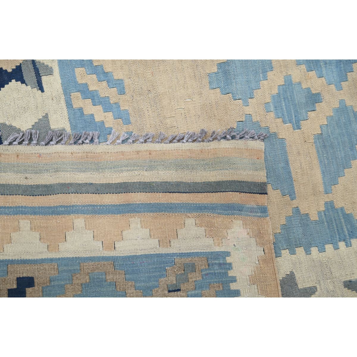 Kafkaas 6x10 Hand Woven Washable Wool Rug - Soft Hues