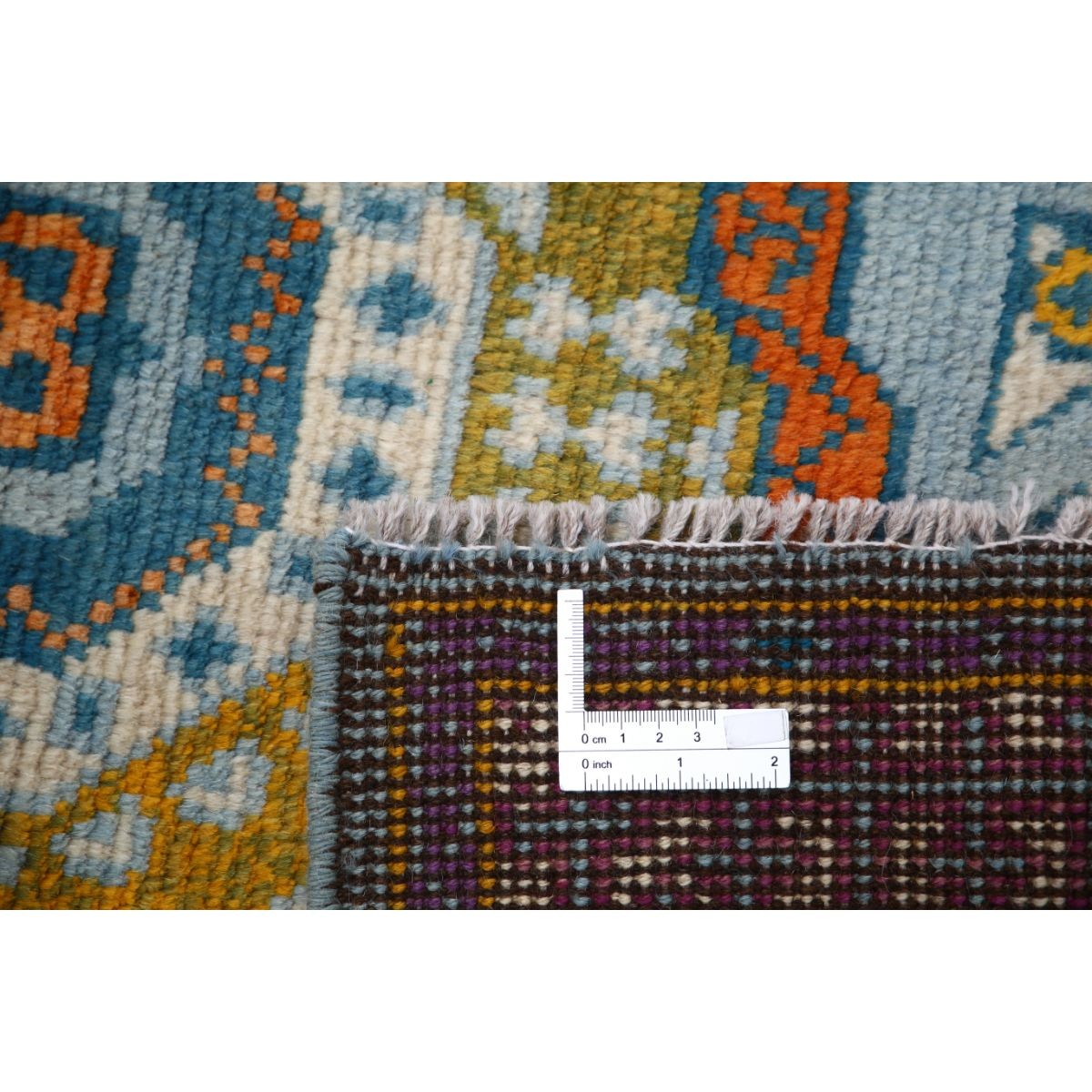 Revival 3x4 Handmade Double Knotted Washable Wool Rug - Colorful