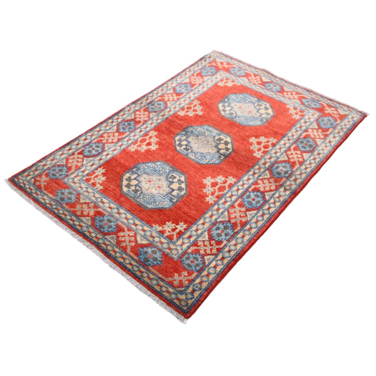 Revival 3x5 Handmade Double Knotted Washable Wool Rug - Colorful