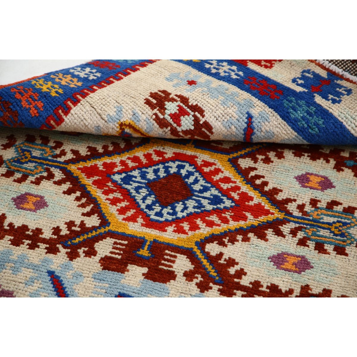 Revival 3x5 Handmade Double Knotted Washable Wool Rug - Colorful