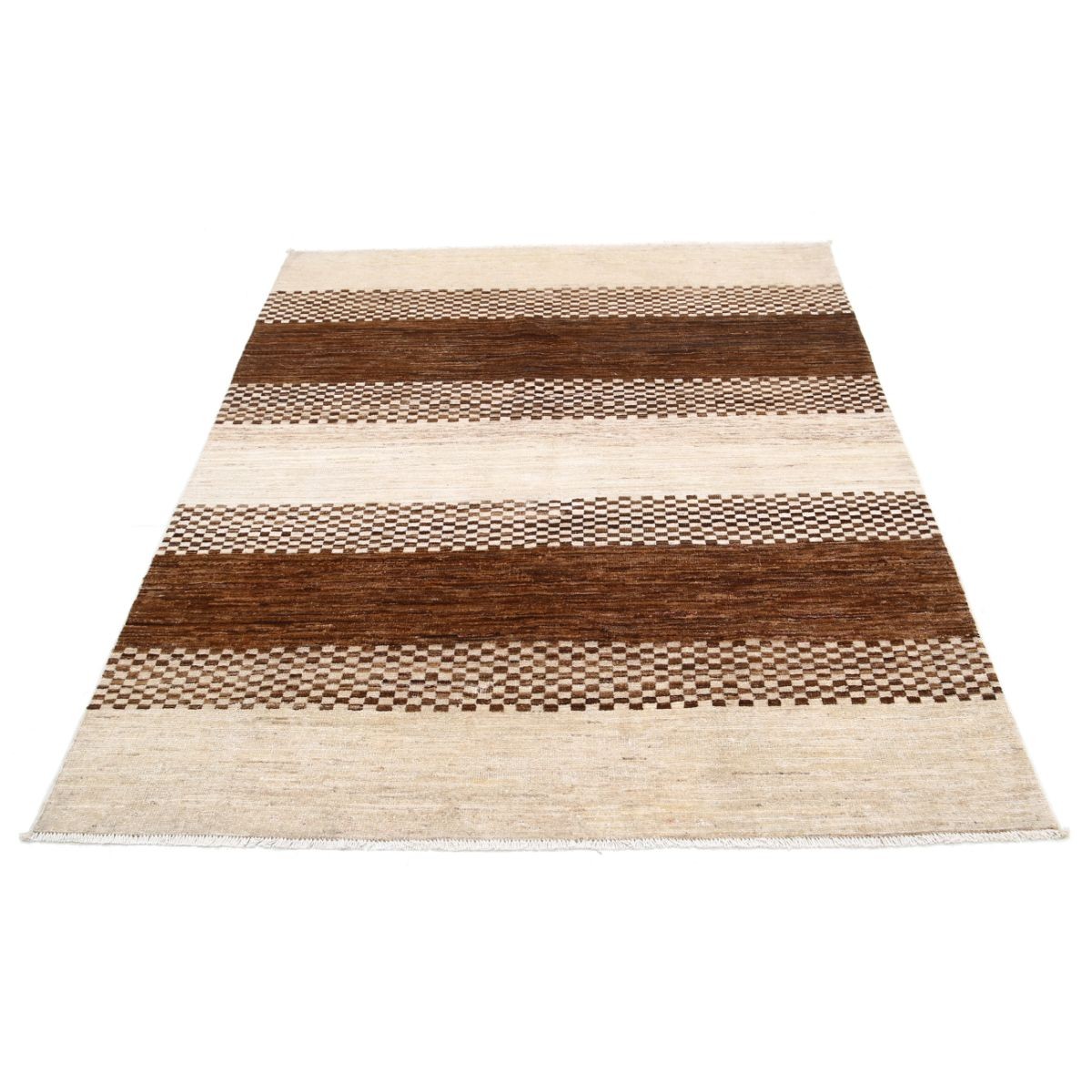 Modcar 5x6 Handmade Double Knotted Washable Wool Rug - Colorful