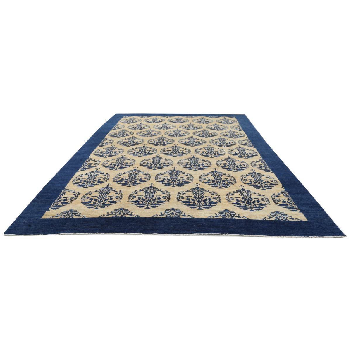 Modcar 12x17 Handmade Double Knotted Washable Wool Rug - Colorful