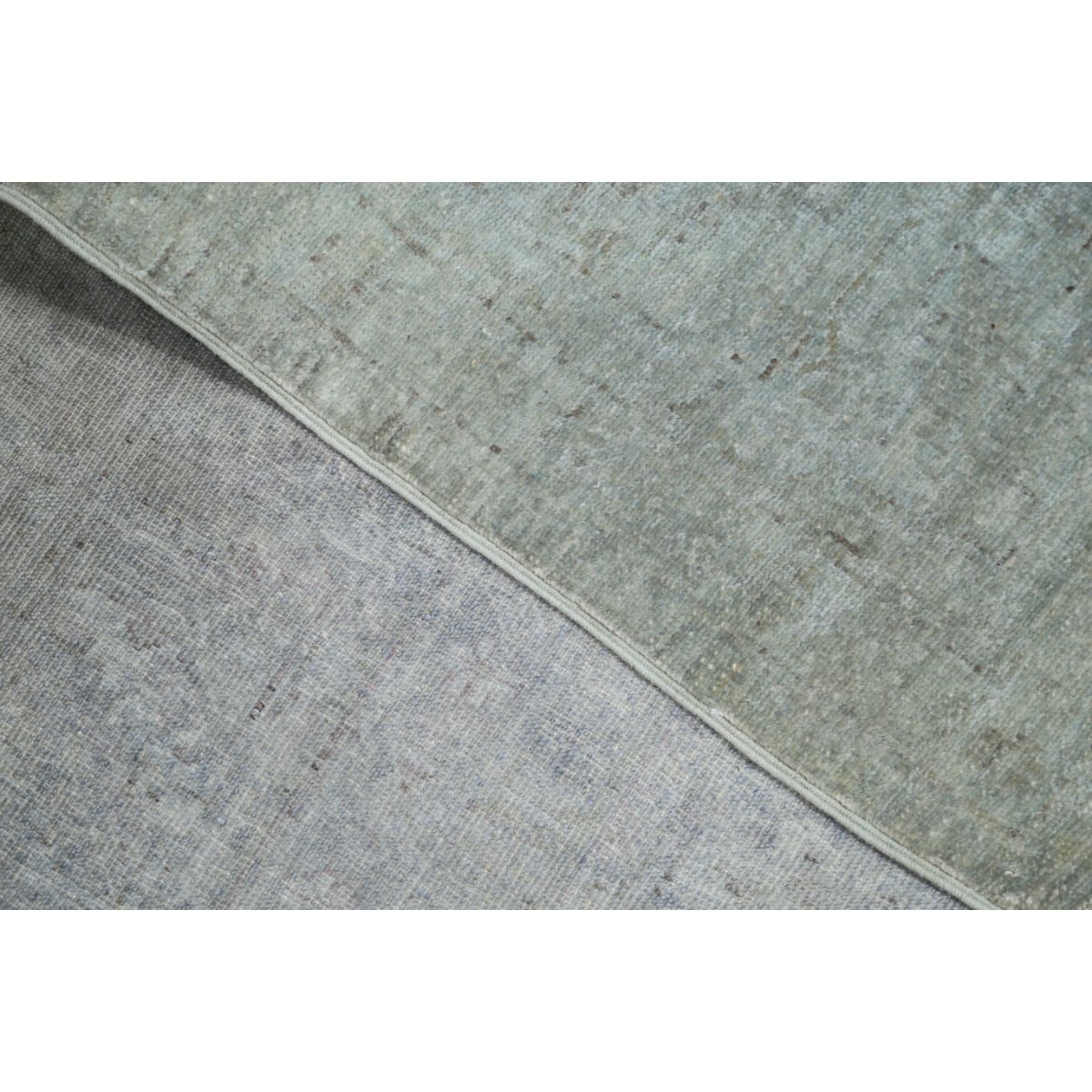Overdye 6x8 Handmade Double Knotted Washable Wool Rug - Monochormatic