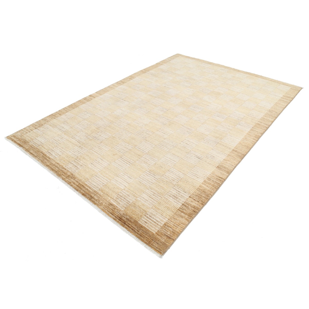 Modcar 6x9 Handmade Double Knotted Washable Wool Rug - Colorful