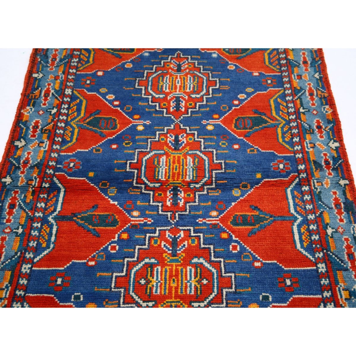 Revival 3x5 Handmade Double Knotted Washable Wool Rug - Colorful