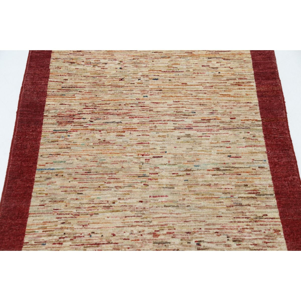Modcar 3x5 Handmade Double Knotted Washable Wool Rug - Colorful