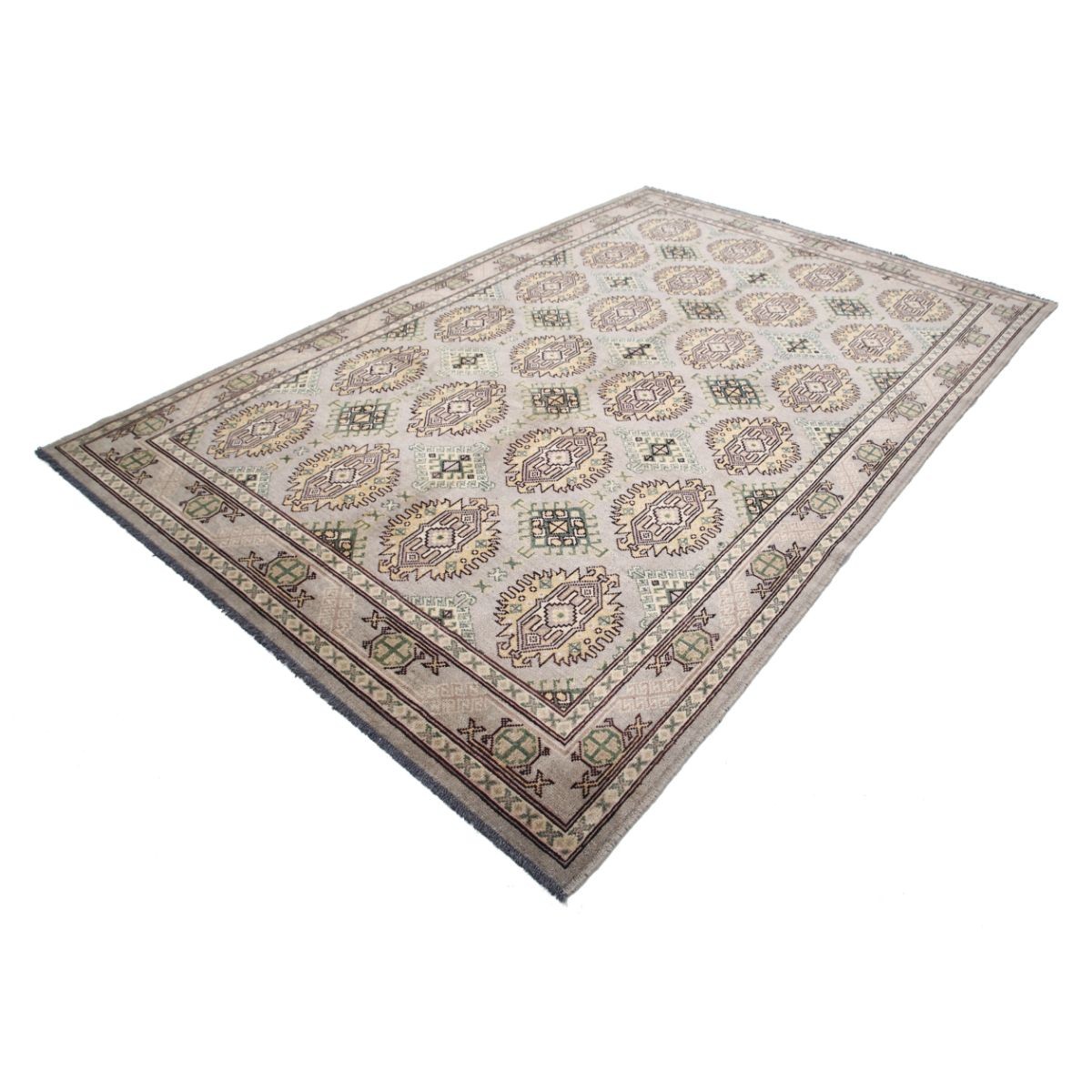 Revival 4x7 Handmade Double Knotted Washable Wool Rug - Colorful