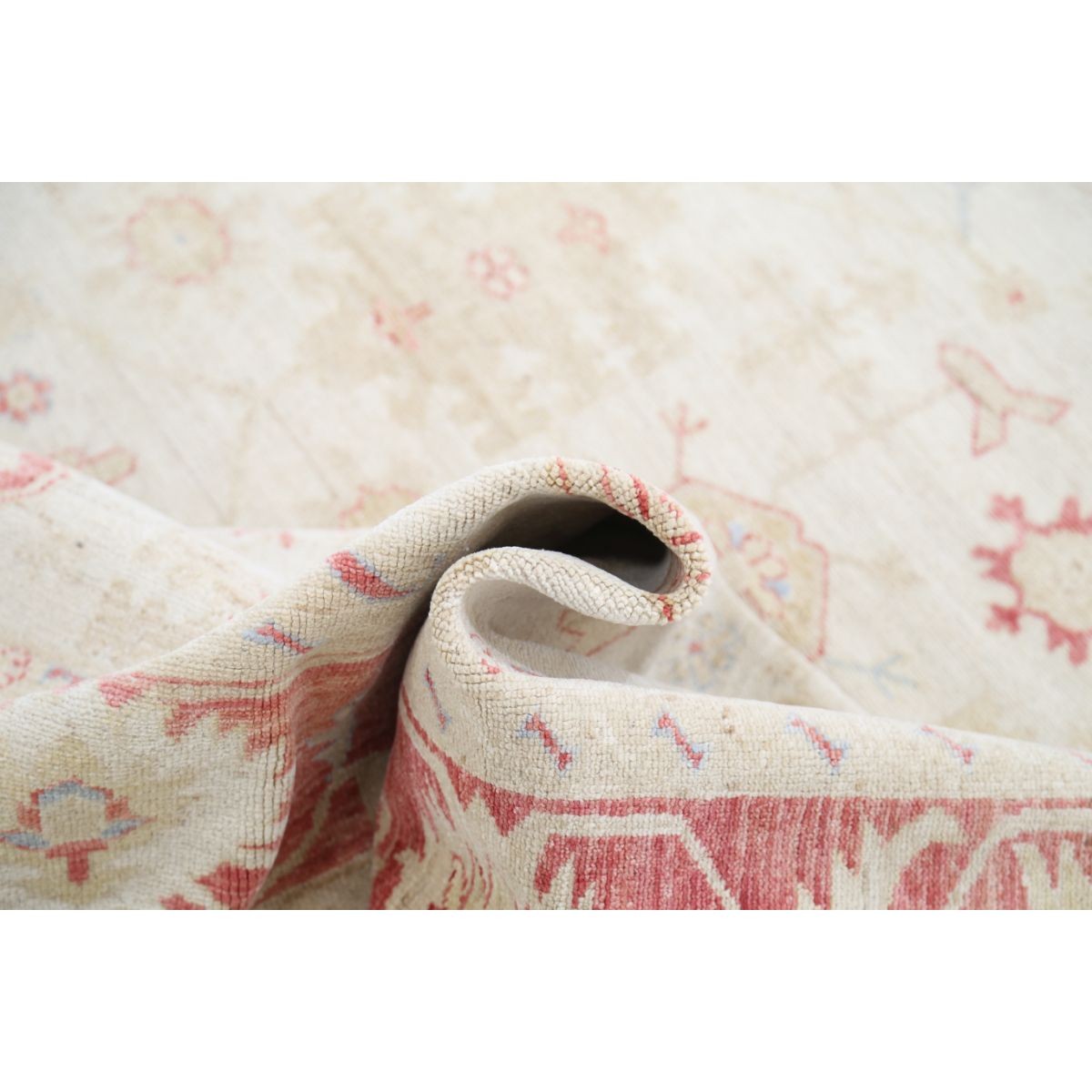 Ziegler 9x12 Handmade Double Knotted Washable Wool Rug - Soft Hues