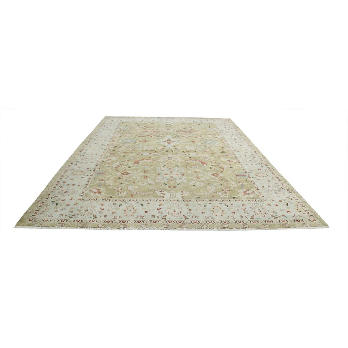 Ziegler 9x12 Handmade Double Knotted Washable Wool Rug - Colorful