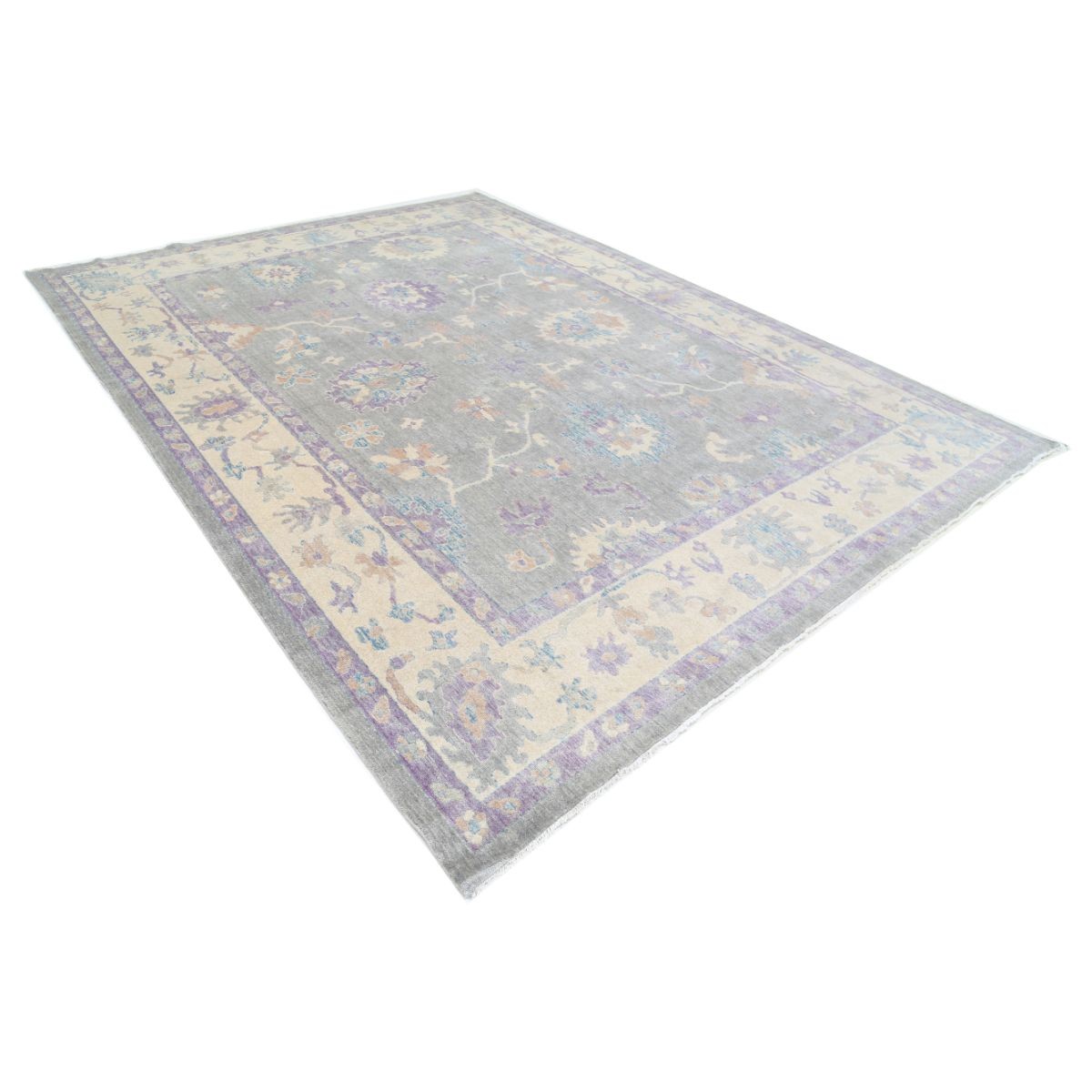 Lily 9x12 Machine-Made Washable Wool Rug - Colorful