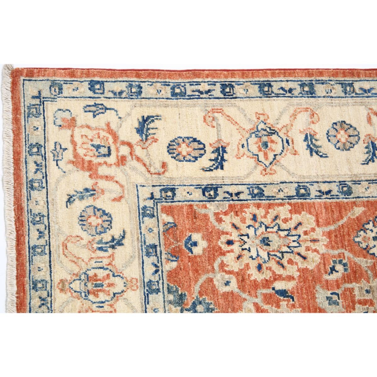 Ziegler 5x7 Handmade Double Knotted Washable Wool Rug - Soft Hues