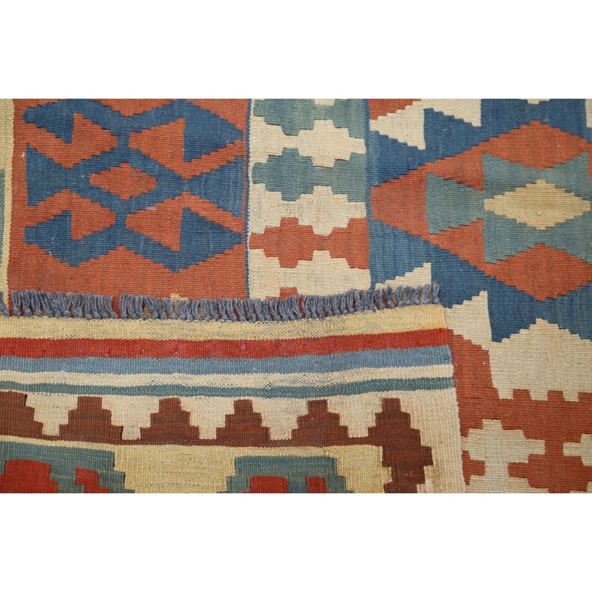 Kafkaas 5x7 Hand Woven Washable Wool Rug - Colorful