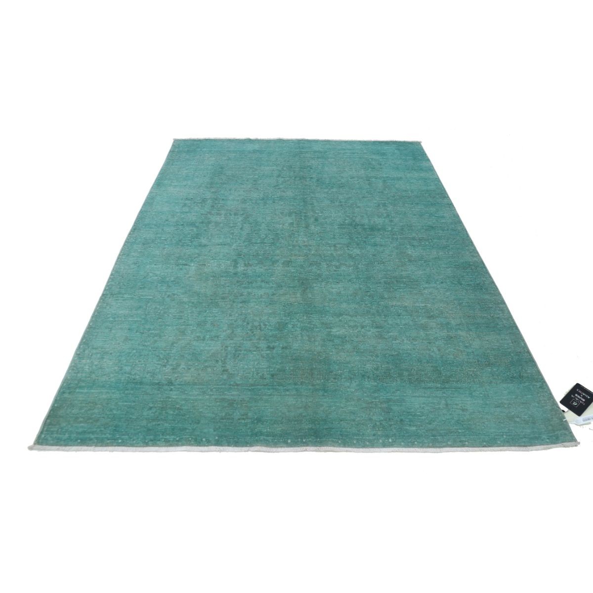 Fine 6x8 Handmade Double Knotted Washable Wool Rug - Monochormatic