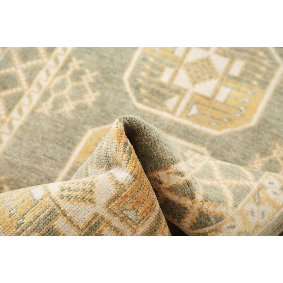Revival 3x5 Handmade Double Knotted Washable Wool Rug - Colorful
